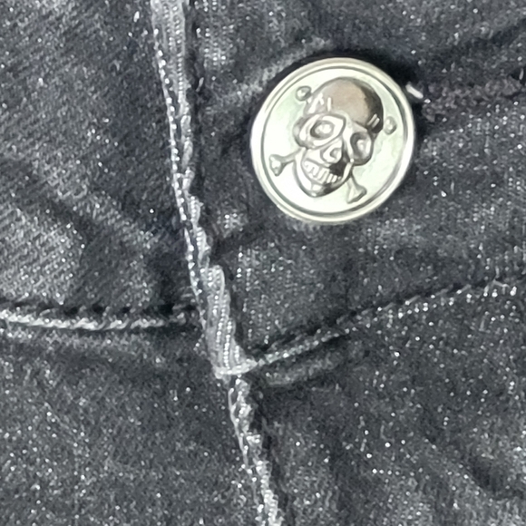 Rebel Vengeance Men's Low Rise Flare Two Tone Distressed Jeans - Size 34 - Picture 4 of 15